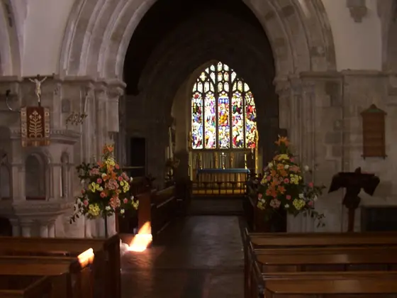 Inside view of Church of St Michael and All Angels