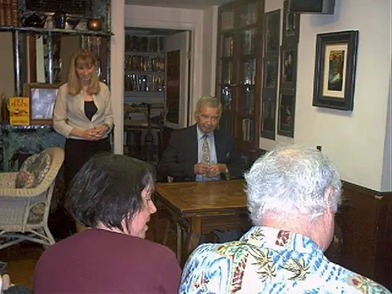 Dick Francis is ready to meet fans and sign their books.
